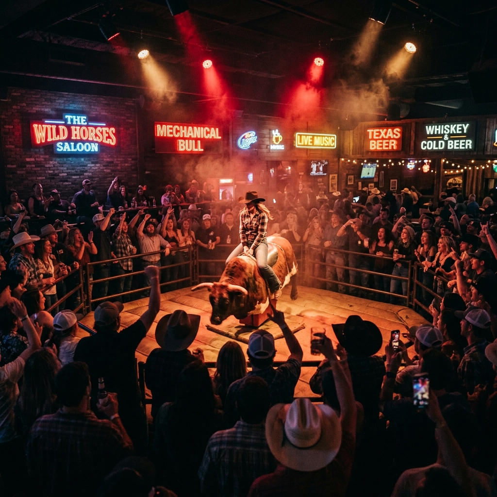 Mechanical Bull at Bar